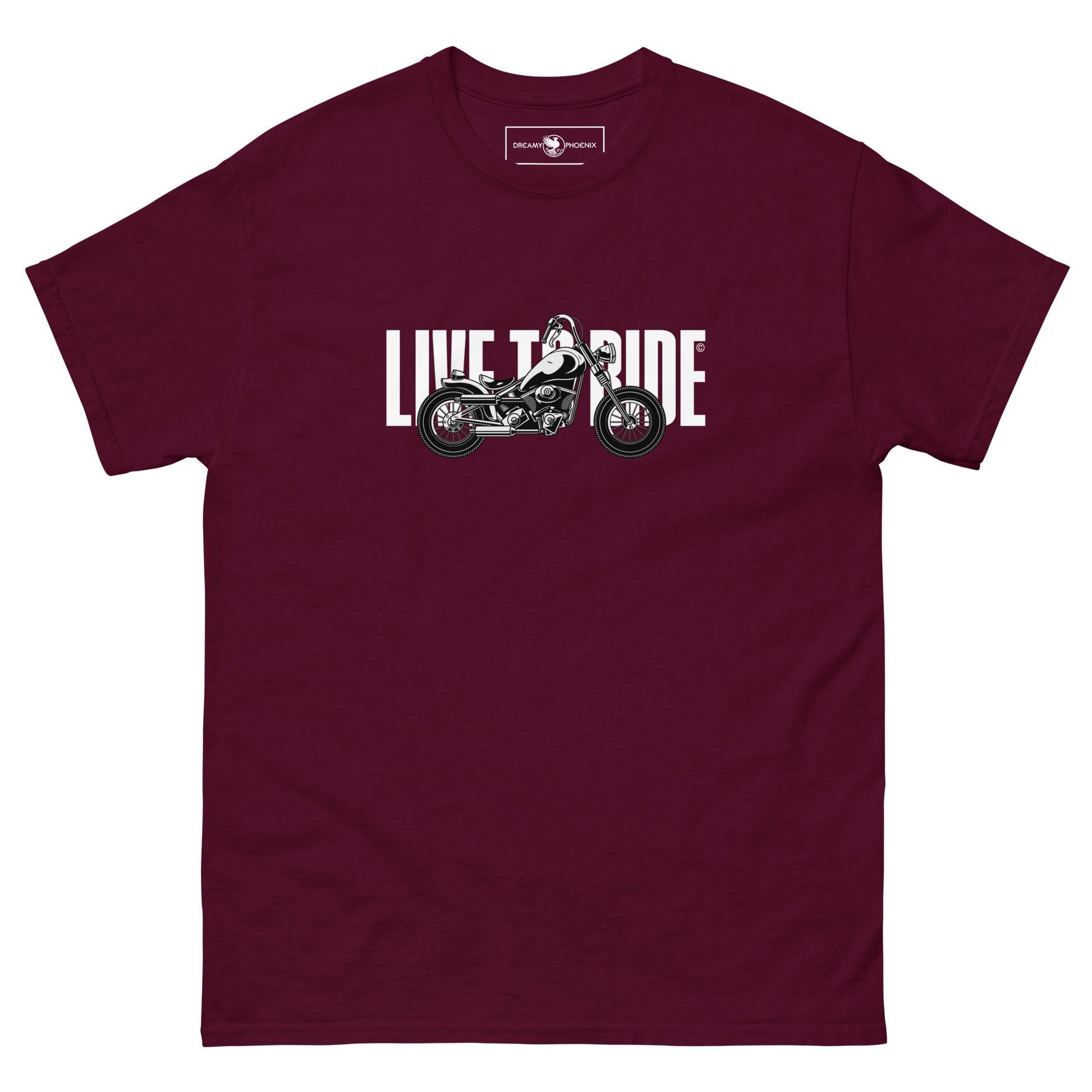 unisex-classic-tee-maroon-front-69b88c15c800b - Dreamy Phoenix