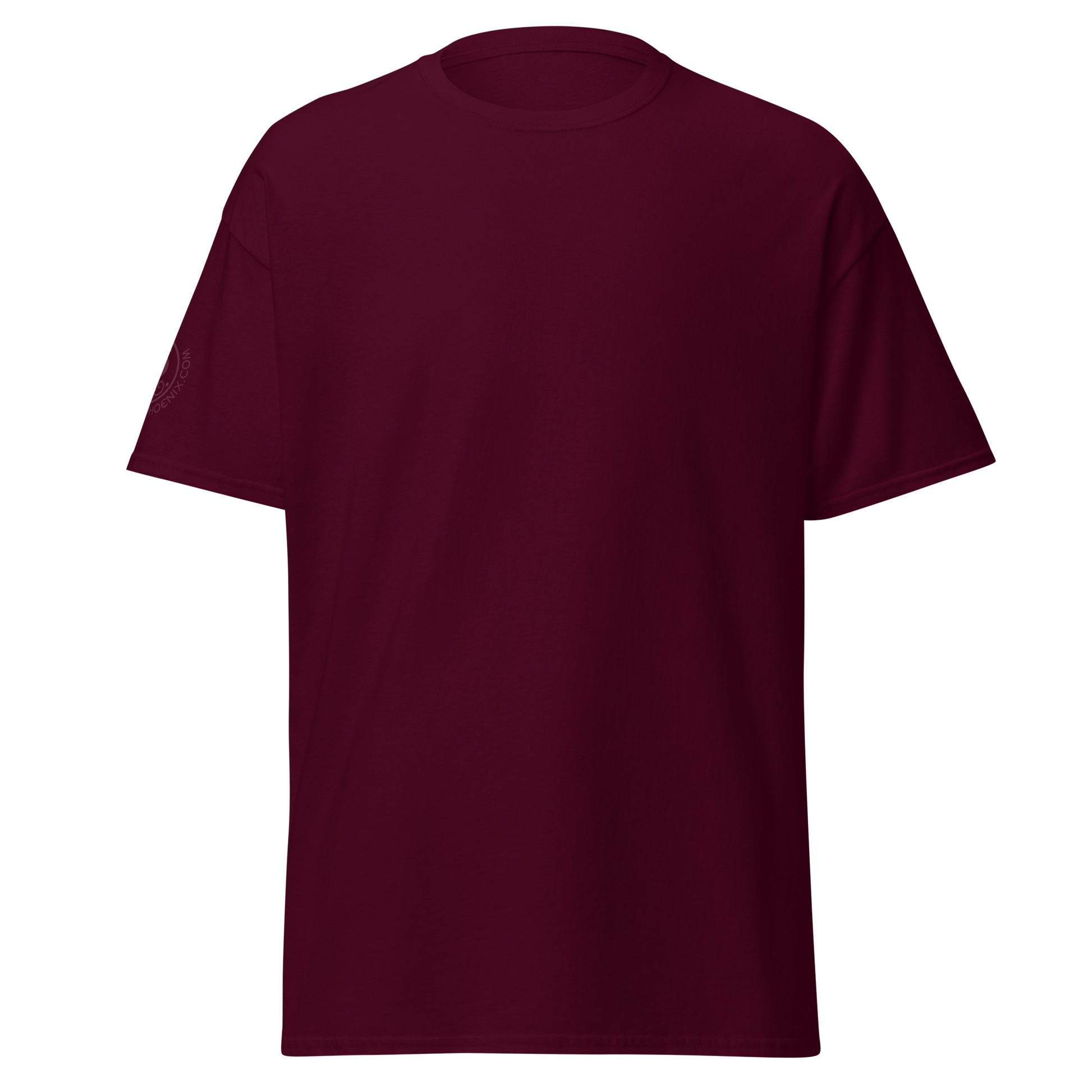 unisex-classic-tee-maroon-front-69d63f052c6dd - Dreamy Phoenix