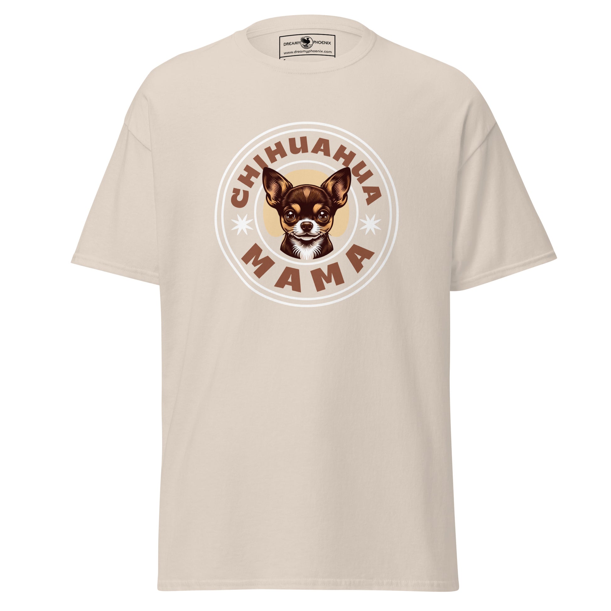 chihuahua-mama-classic-tee-natural-colour-front-view