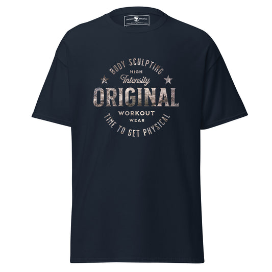 original-workout-wear-unisex-classic-gym-tee-navy-front-view-Dreamy Phoenix