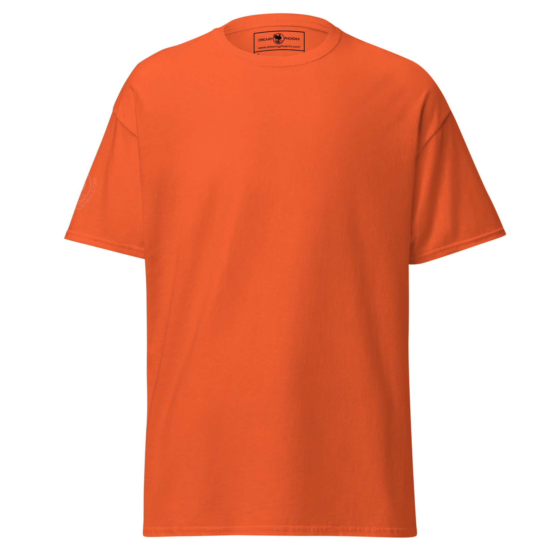 unisex-classic-tee-orange-front-69d6ccdc07703 - Dreamy Phoenix