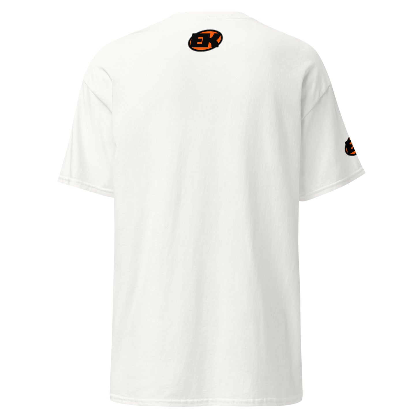 personalised-electric-karting-unisex-classic-tee-white-colour-back-view-Dreamy Phoenix