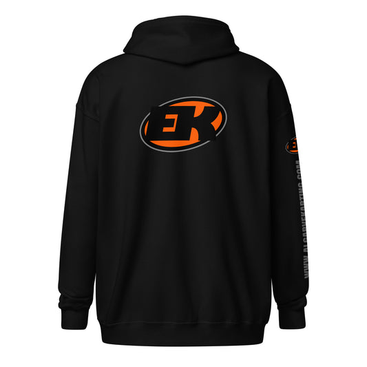 electric-karting-unisex-heavy-blend-zip-hoodie-black-back-view-Dreamy Phoenix