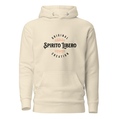 spirito-libero-free-spirit-unisex-premium-pullover-hoodie-bone-colour-front-view-Dreamy Phoenix