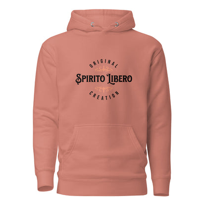 spirito-libero-free-spirit-unisex-premium-pullover-hoodie-dusty-rose-front-view-Dreamy Phoenix