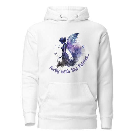 away-with-the-fairies-whimsical-unisex-premium-pullover-hoodie-white-colour-front-view-Dreamy Phoenix
