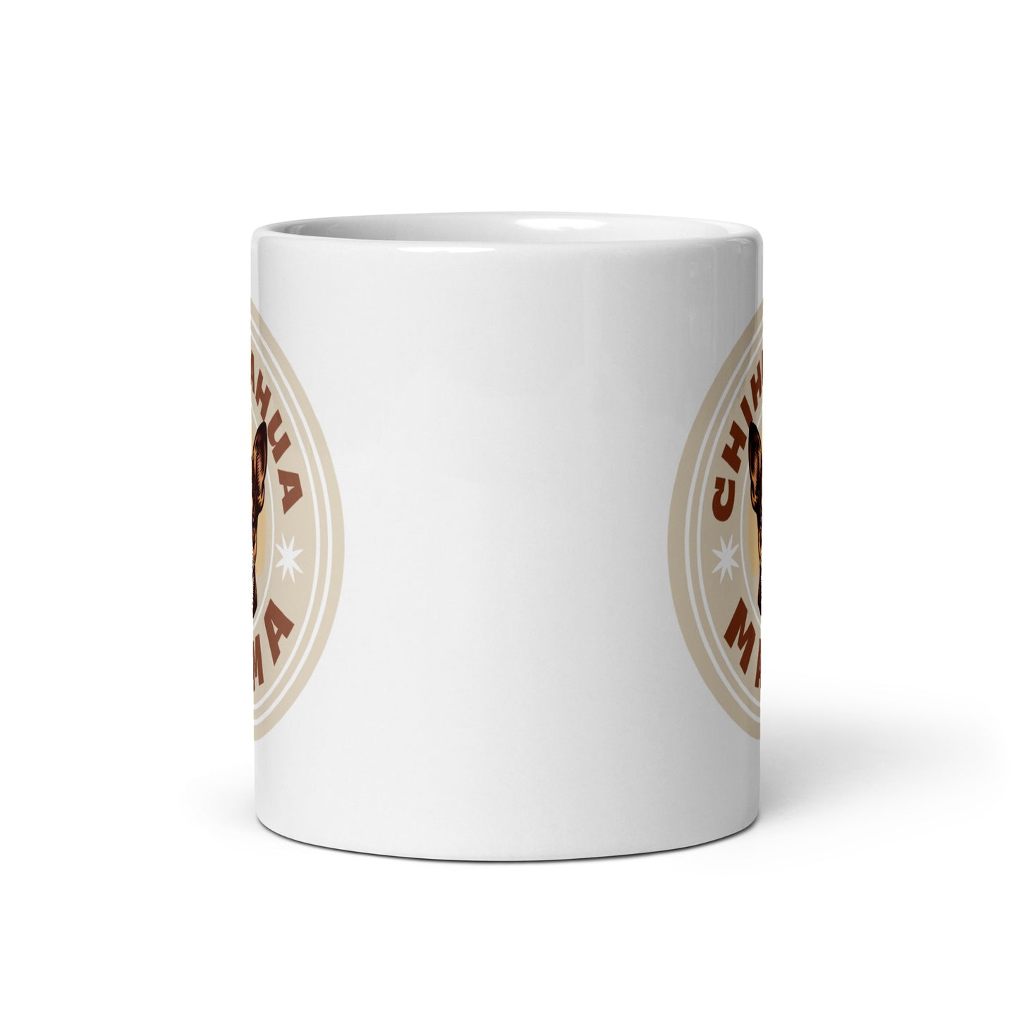 Chihuahua Mama - (Brown) Adorable White Mug for Chihuahua Moms