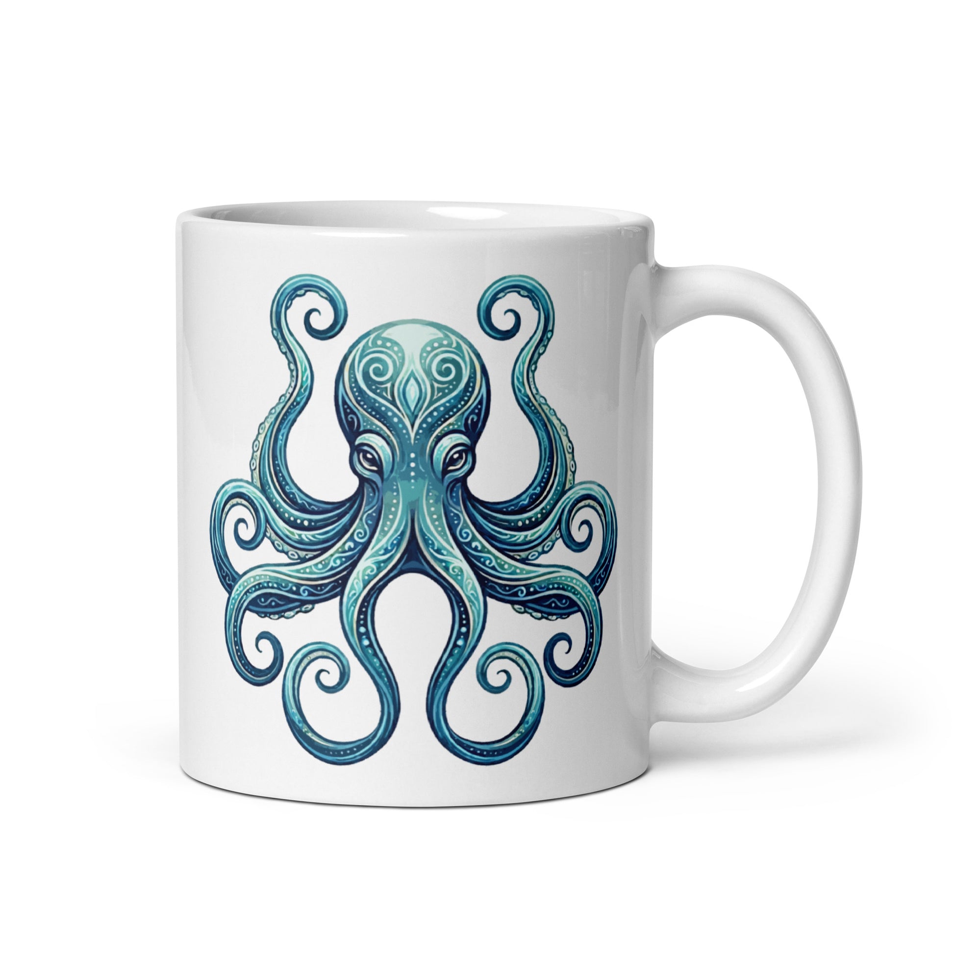 beautiful-aquamarine-coloured-octopus-white-glossy-mug-11-oz-handle-on-right-Dreamy Phoenix
