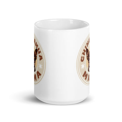 Chihuahua Mama - (Brown) Adorable White Mug for Chihuahua Moms