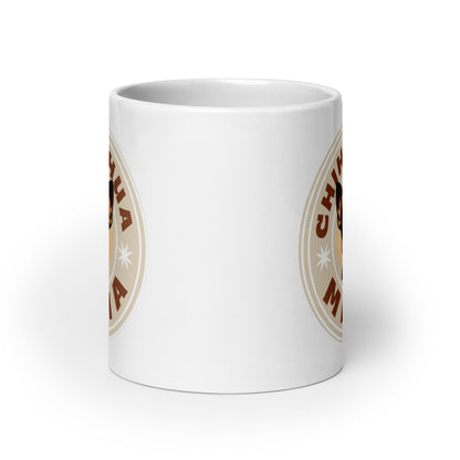 Chihuahua Mama - (Brown) Adorable White Mug for Chihuahua Moms
